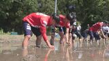 子ども食堂に寄付へ…いわきFC選手 子どもたちと田植え 福島 | 福島のニュース│TUF