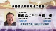 大相撲九州場所12日目　日向丸(延岡市出身)の結果　|　MRTニュース ｜ ＭＲＴ宮崎放送