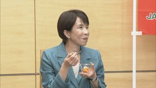 高市総理が地元・奈良県産の柿を食べて自作の句を披露「奈良の柿 未来を拓く ちから湧く」| TBS CROSS DIG with Bloomberg