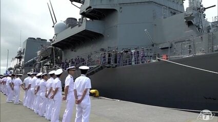 護衛艦すずなみ」インド太平洋へ 各国の海軍と合同で実施の訓練に向け