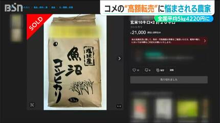 いよいよ出てしまったか」コメ農家を悩ませる“フリマサイトでの転売