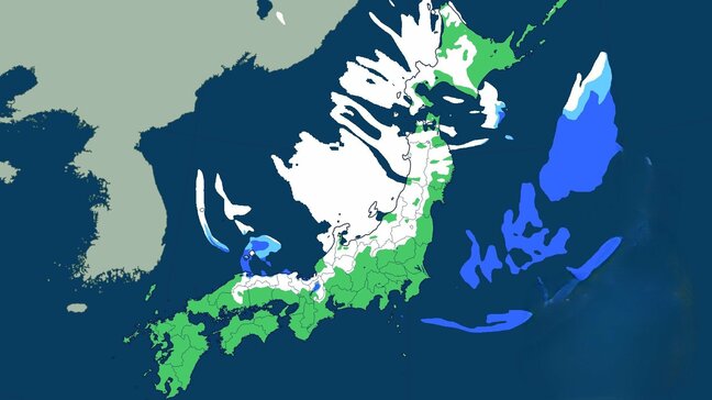 北陸で最大80cmの降雪予想　西〜北日本は猛ふぶき・大しけ、交通障害のおそれも【雪雨シミュレーション】|TBS NEWS DIG