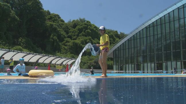 「ぬるい。ぬるま湯」5日連続「熱中症警戒アラート」でプールに異変 水温が36度に…暑すぎて来場者が減少「この暑さで客足が鈍っている」島根・松江市|TBS NEWS DIG