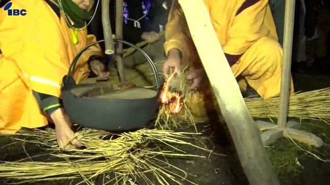 炊いた粥を使って豊凶を占った結果は　一関市藤沢町西口「御例神事」　岩手|TBS NEWS DIG