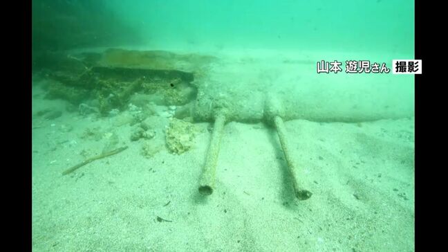 旧海軍戦闘機「紫電改」の両翼と機銃か　新たに発見　　鹿児島・阿久根沖|TBS NEWS DIG