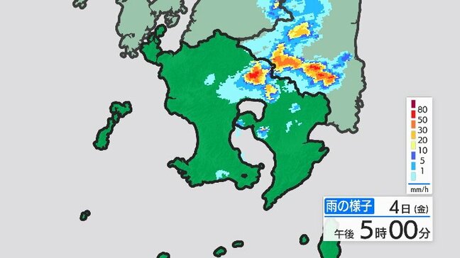 薩摩地方で大雨　霧島市に大雨洪水警報　低い土地の浸水などに警戒を　鹿児島|TBS NEWS DIG