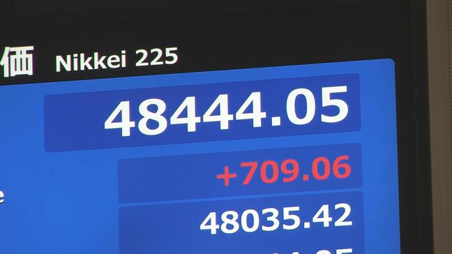 【速報】日経平均 一時700円以上値上がり　半導体関連株を中心に買われ|TBS NEWS DIG