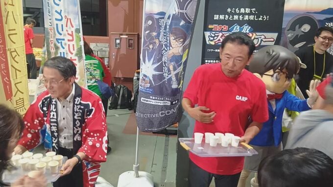 マツダスタジアムに平井知事登場　カープ戦ラジオ実況にも生出演　その理由は…「今日はまるごと鳥取県ナイター」|TBS NEWS DIG
