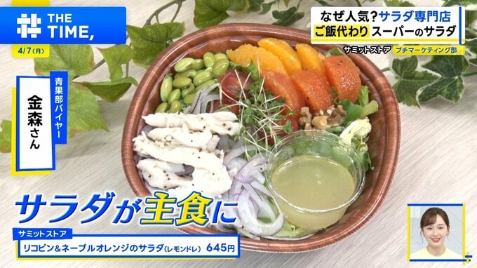 サラダ「1000円超」でも行列…人気のウラにある「新たなニーズ」とは？【THE TIME,】|TBS NEWS DIG
