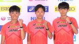 男子マラソン3選手が会見、西山「8位入賞が目標」、同級生の競歩・川野銅メダルに「勇気をもらった」【世界陸上ブダペスト】|TBS NEWS DIG