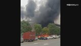 中国　湖北省で大型ドローンが墜落し炎上　1人けが|TBS NEWS DIG