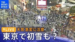 【LIVE】東京で初雪も?天気急変で気温の低下に要注意 都内の様子をお天気カメラでチェック(1月13日)|TBS NEWS DIG