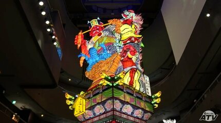 立佞武多　ねぶた　貴重品　入手困難 高さ23m「閻魔」が姿を現す 新作大型立佞武多が完成 8月4日開幕の五所