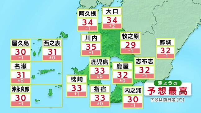 きょう31日は「危険な暑さ」に　薩摩、大隅、種子屋久に熱中症警戒アラート　鹿児島|TBS NEWS DIG