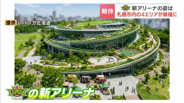 【レバンガ北海道】「日本でも類を見ない素晴らしいアリーナに」完成予想図を初公開 候補エリアを札幌市内の4か所に絞り込む 5年以内の完成目指す意向|TBS NEWS DIG