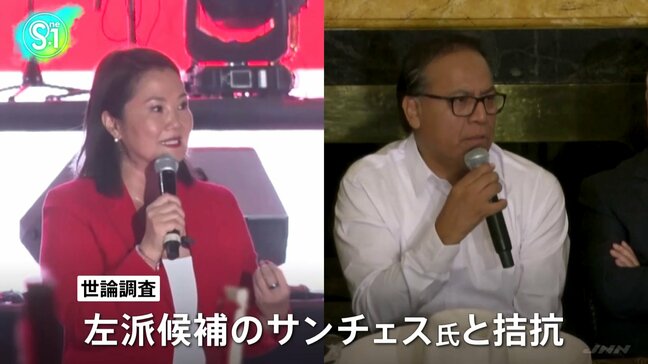 ペルー大統領選 決選投票始まる、フジモリ元大統領の娘ケイコ氏と左派サンチェス氏による接戦か 大勢判明には時間かかる見通し|TBS NEWS DIG