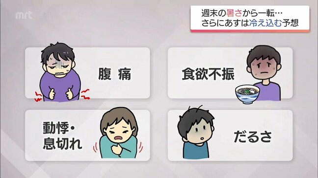 宮崎県内　28日からはさらに気温が下がる見込み　"秋バテ"に注意を!|TBS NEWS DIG
