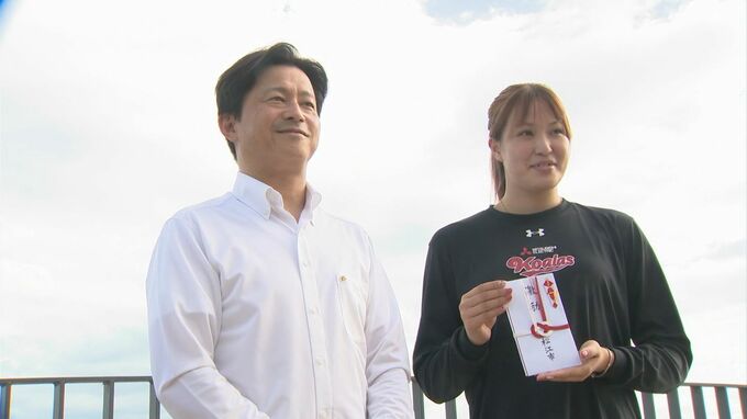 アジア大会開幕間近　「バスケ3×3」山本遥香選手が松江市長表敬|TBS NEWS DIG