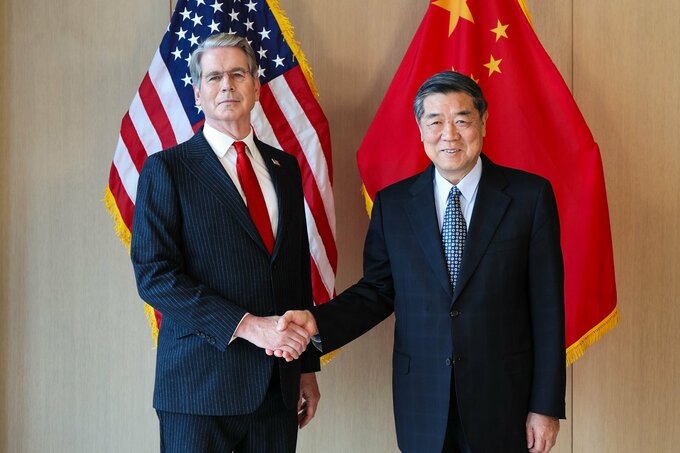 米財務長官と中国副首相が協議、米中首脳会談前に貿易問題など調整