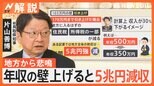 片山元総務大臣が裏側語る…総務省から“根回し”あった? 年収の壁上げると5兆円減収、地方から悲鳴「財政破綻」【Nスタ解説】|TBS NEWS DIG
