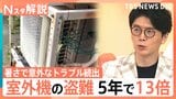 室外機の盗難、5年で13倍に スマホ熱中症は“じっくり”冷やす 危険な暑さ…トラブル対処法【Nスタ解説】|TBS NEWS DIG