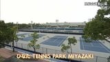 ハードコートに改修中の宮崎県総合運動公園のテニスコートの一部が完成 伊達公子さんが試打 | MRTニュース | MRT宮崎放送