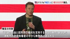 イーロン・マスク氏、激戦州の登録有権者から毎日1人に100万ドルを贈呈と発表| TBS CROSS DIG with Bloomberg