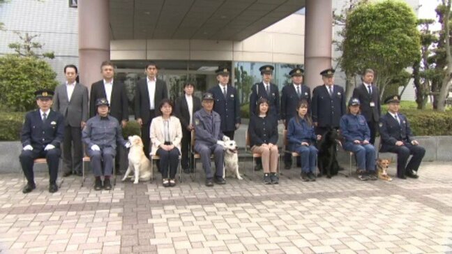 見事な“嗅覚"に歓声!嘱託警察犬が「臭気選別」を披露 松山南署で嘱託書交付式 愛媛|TBS NEWS DIG