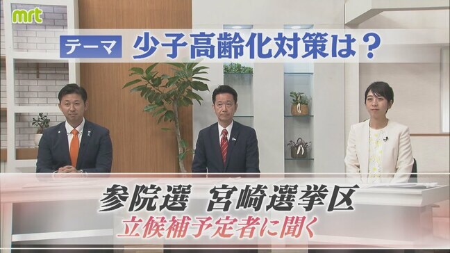 参議院選挙 宮崎選挙区　立候補予定者に聞く　【テーマ】少子高齢化対策|TBS NEWS DIG