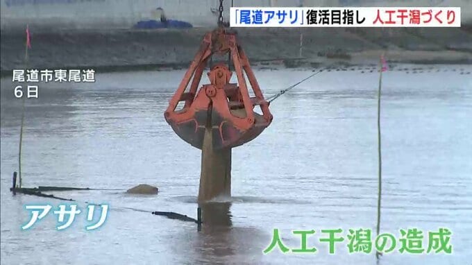 ブランド化へ 「尾道アサリ」復活目指し 人工干潟づくり　広島　|　RCC NEWS | 広島ニュース | RCC中国放送