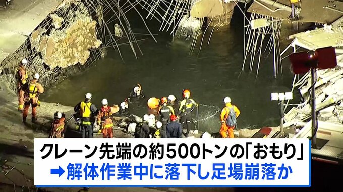 川崎市のJFEスチール工場で足場が崩れ作業員5人落下　4人搬送されるも3人死亡　残る1人は見つかっておらず　けさから捜索予定|TBS NEWS DIG