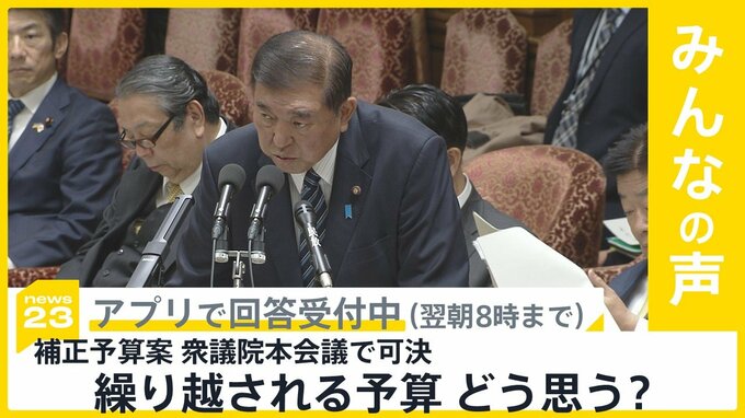 今年度の補正予算案が衆議院で可決　多額の補正予算が執行されなかったり、繰り越されたりしていることについてどう思う？【news23】|TBS NEWS DIG