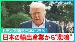 日本の輸出産業からは“悲鳴”が…“トランプ関税”で深刻な影響　日本に25%課すと通知【サンデーモーニング】|TBS NEWS DIG