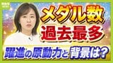 【強化費100億円】日本勢メダル『冬季オリンピック最多』更新の原動力は?「予算増」と「メダル増」に相関か 大幅追加の「Sランク」競技で見事メダルラッシュ|TBS NEWS DIG