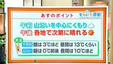 高知の天気 18日は午前中雲るも午後からは全域で晴れに 東杜和気象予報士が解説 | 高知のニュース・天気|KUTV NEWS | KUTVテレビ高知