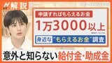 意外な“給付金・補助金”　申請でもらえる場合も【Nスタ解説】|TBS NEWS DIG
