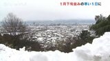 1月下旬並みの寒い一日に 寒気の影響で気温上がらない見込み 富山|TBS NEWS DIG