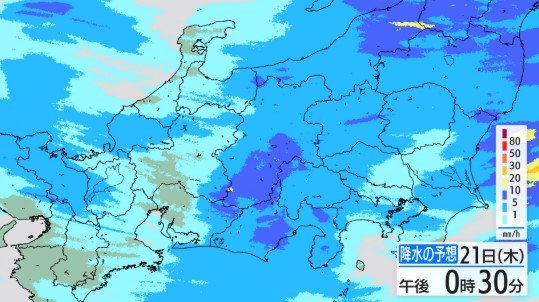 【警報級大雨の可能性】長野県内は前線の影響で雨量増える見込み…22日正午まで多いところ南部60ミリ予想…局地的な激しい雨や土砂災害などに注意呼びかけ|TBS NEWS DIG