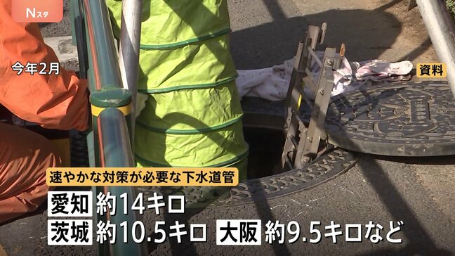 道路陥没事故「全国特別重点調査」結果公表　対策が必要な下水道管は35都道府県で約72キロ　国土交通省|TBS NEWS DIG