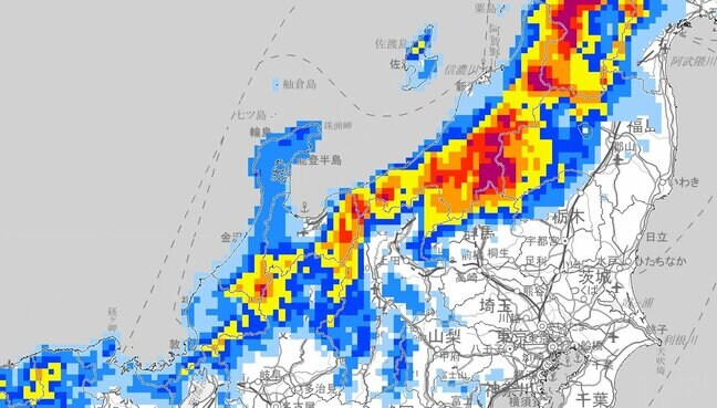 【大雪情報】北陸地方　新潟県山沿いでは100センチの降雪予想　22日夕方まで24時間多い所で…その後も25日頃にかけて大雪が続き積雪はさらに増える見込み　交通障害に警戒を【雪と雨のシミュレーション】|TBS NEWS DIG