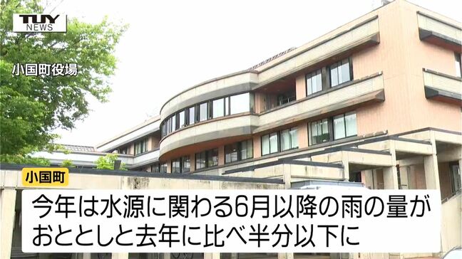 雨量は去年の半分以下に...小国町で夜間の給水制限 今後もまとまった雨期待できず(山形)|TBS NEWS DIG