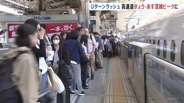 ゴールデンウイーク終盤 Uターン本格化 高速上りはきょうあすピーク 関越道40キロ予想|TBS NEWS DIG