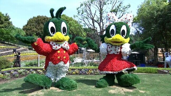 レオマリゾートにキャラクターをモチーフにした新しい庭園がオープン バラなど約1,000株の花【香川】|TBS NEWS DIG