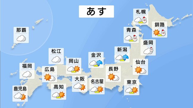 あす（7日）北日本は午後から再び雪予想　地震があった山陰はにわか雨・にわか雪の見込み　関東南部午前中雪や雨予想　東京6日より寒くなる見込み|TBS NEWS DIG