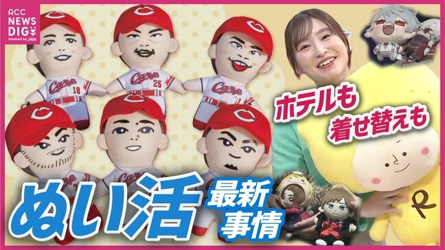 「人生が楽しい!」大人もハマる“ぬい活”の魅力とは?広島でもカープやホテルの専用宿泊プランも…|TBS NEWS DIG