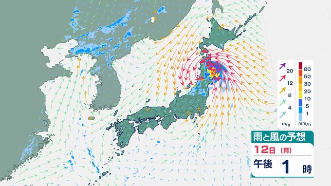 【台風5号】12日（月）に東北に上陸し横断する見込み…予想進路は？　青森・岩手・宮城では「線状降水帯」が発生し大雨災害発生の危険度が急激に高まる可能性|TBS NEWS DIG