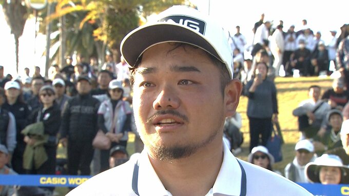 大岩龍一が涙のツアー初優勝！「ちょっと長かった」砂川との激しいプレーオフ制す、賞金王争いは最終戦へ|TBS NEWS DIG