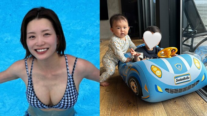 【 蜂谷晏海 】　家族4人で「遅めの夏休み」 雨のプールでビキニ姿披露「家族みんなで一緒にいられたらなんでも楽しいね〜！」|TBS NEWS DIG