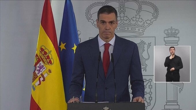 スペイン・サンチェス首相「戦争にノー」　圧力に屈しない姿勢強調　トランプ大統領による禁輸措置示唆に対し