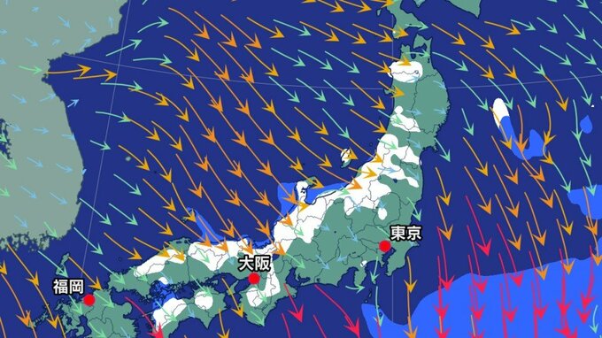 【大雪情報】日本海側中心に寒気の影響続く…新潟や福井で24時間30㎝降雪予想、東京伊豆諸島は大気不安定な状態続く《気象庁・大雪シミュレーション》|TBS NEWS DIG